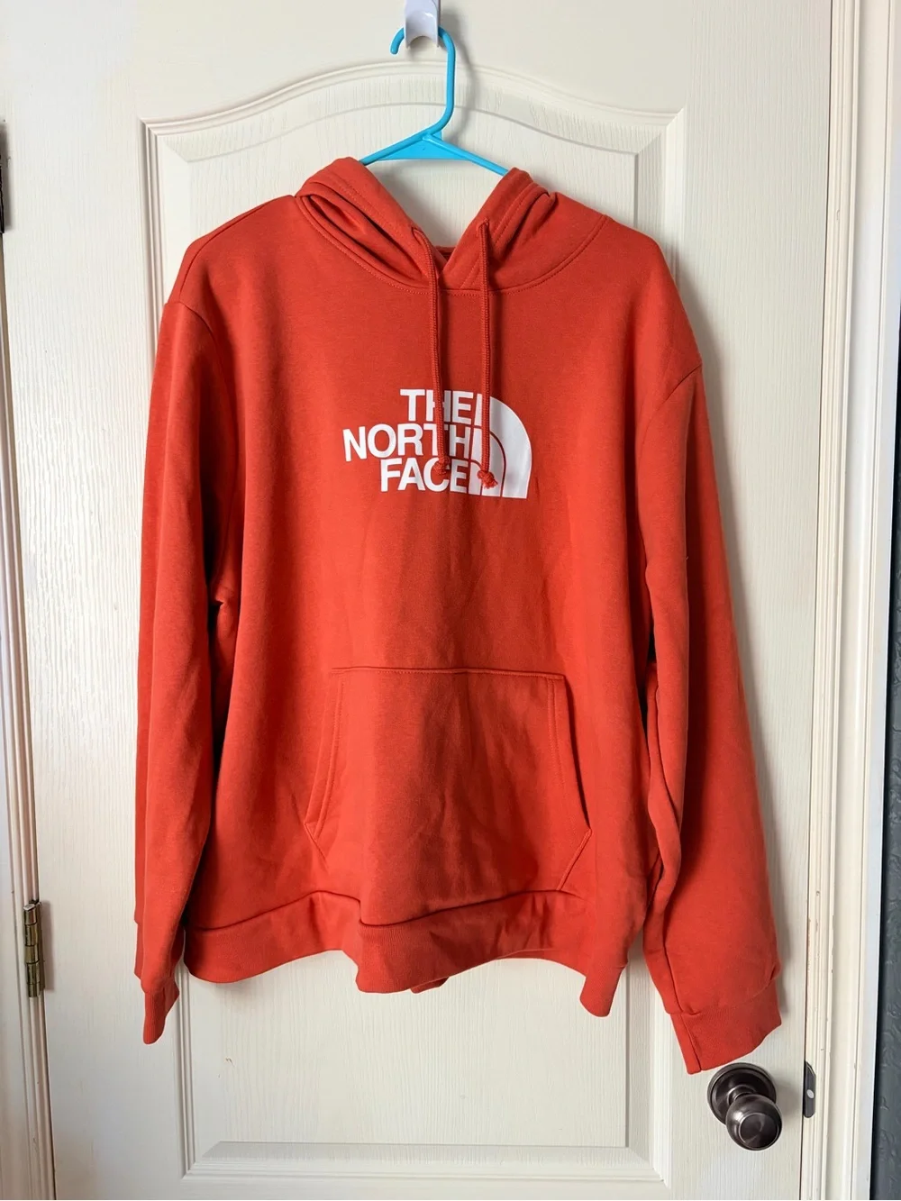 NWT The North Face Half Dome Men's Tandori Red Logo Graphic Pullover Hoodie, XXL
